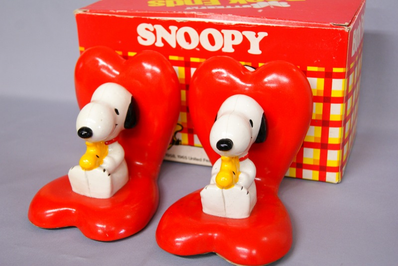 箱入り 未使用 1972年 Snoopy スヌーピー ビンテージ ブックエンド Recoltz Webshop